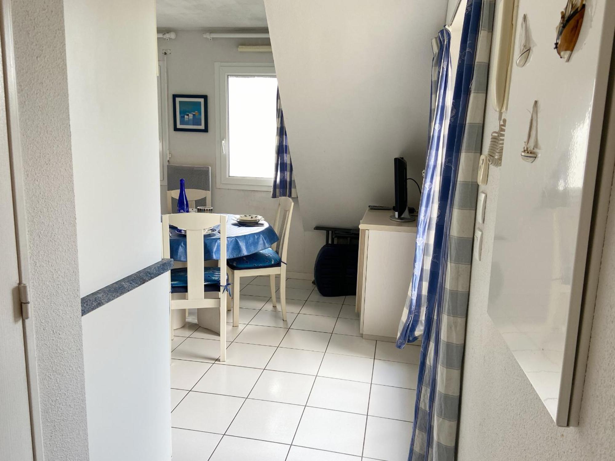 Gaelle - Studio Balcon, Proche Ty Bihan - Ud68 카르나크 객실 사진